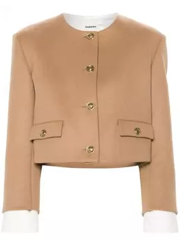 SANDRO многослойная куртка, коричневый