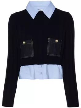 SANDRO многослойный джемпер, синий