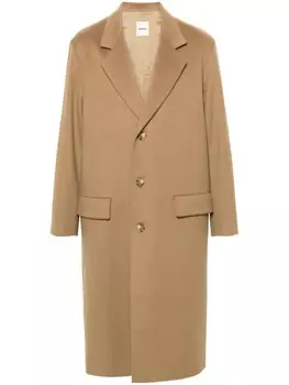 SANDRO однобортное пальто, коричневый