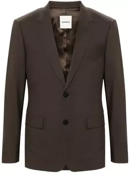 SANDRO однобортный пиджак, коричневый