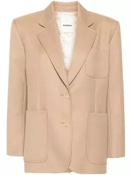 SANDRO однобортный пиджак, нейтральный цвет