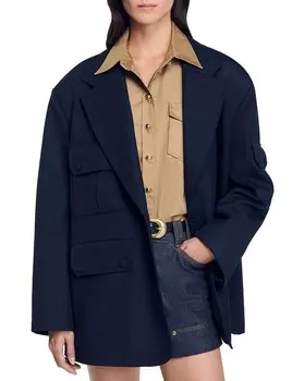 Сандро Пабло Блейзер Sandro, синий