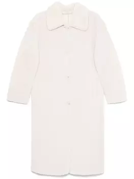 SANDRO пальто из овчины, нейтральный