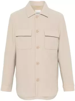 SANDRO пиджак из ткани букле, серый