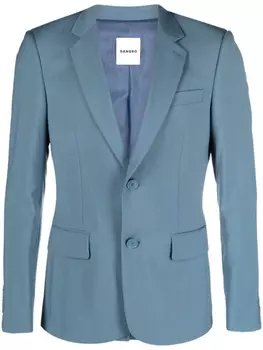 SANDRO пиджак из вирджинской шерсти, синий