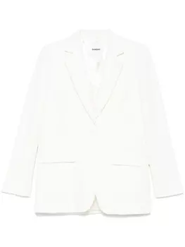 SANDRO пиджак с пайетками, нейтральный цвет