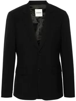 SANDRO пиджак в тонкую полоску, черный
