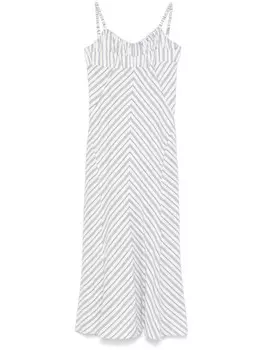 SANDRO платье макси в полоску, синий