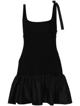 SANDRO платье мини с баской, черный