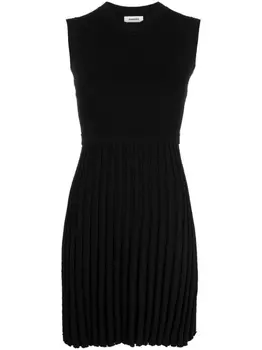 SANDRO платье мини в рубчик, черный