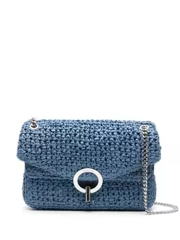 SANDRO плетеная сумка на плечо Yza, синий