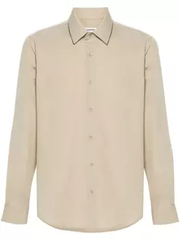 SANDRO поплиновая рубашка, нейтральный цвет