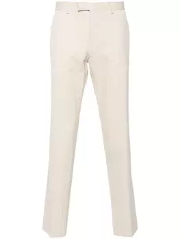 SANDRO прямые брюки со складками, нейтральный цвет