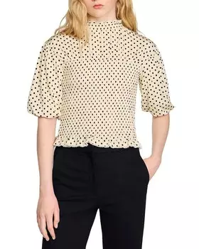 Сандро Расин Топ Sandro, черный