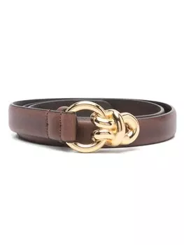 SANDRO ремень с пряжкой Triomphe, коричневый