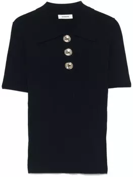 SANDRO рубашка поло в рубчик, синий