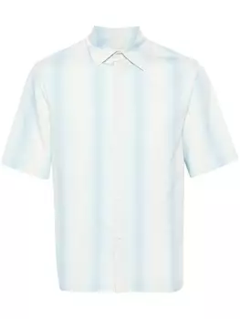 SANDRO рубашка с короткими рукавами и эффектом градиента, синий