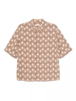 SANDRO рубашка с принтом, нейтральный