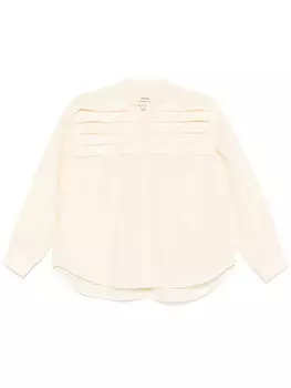 SANDRO рубашка со складками, нейтральный