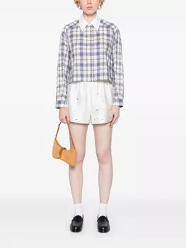 SANDRO рубашка со стразами, синий