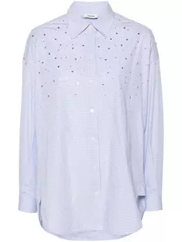 SANDRO рубашка со стразами, синий