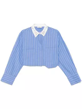 SANDRO рубашка в полоску, синий