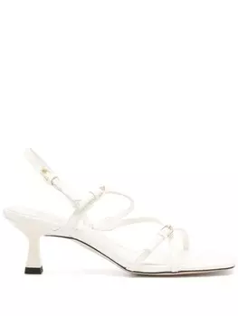 SANDRO сандалии с ремешками, нейтральный