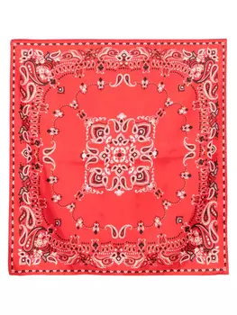 SANDRO шарф с принтом, красный