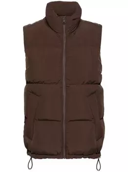 SANDRO стеганый жилет, коричневый
