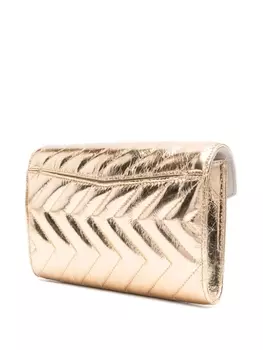 SANDRO сумка через плечо Yza с жатым эффектом, золотистый