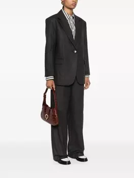 SANDRO сумка на плечо с тисненым логотипом, коричневый