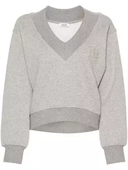 SANDRO толстовка с логотипом, серый