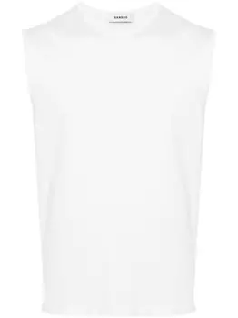 SANDRO топ тонкой вязки, белый