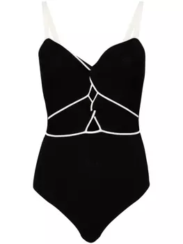 SANDRO топ в рубчик, черный