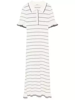SANDRO трикотажное платье в полоску, нейтральный