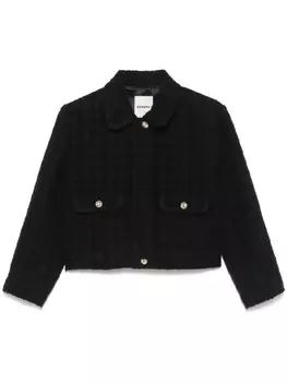 SANDRO твидовая куртка, черный