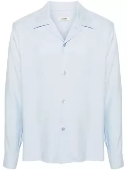 SANDRO твиловая рубашка, синий