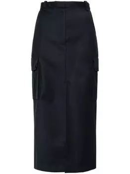 SANDRO юбка макси с карманами карго, синий
