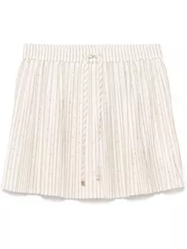 SANDRO юбка мини в полоску, нейтральный