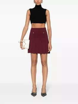 SANDRO юбка в рубчик, красный