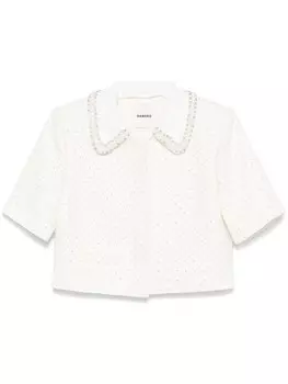 SANDRO укороченная куртка, белый