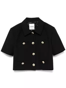 SANDRO укороченная куртка, черный