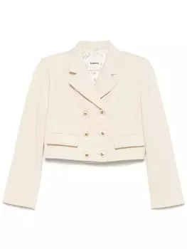 SANDRO укороченный пиджак, нейтральный