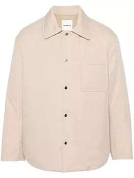 SANDRO утепленная куртка-рубашка, нейтральный цвет