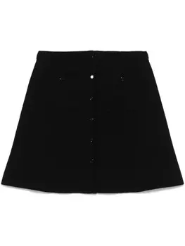 SANDRO вязаная юбка мини, черный