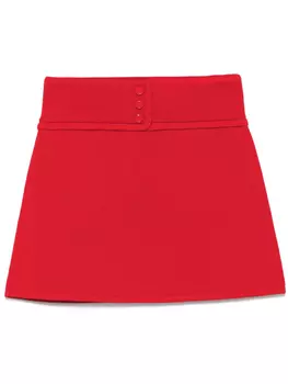 SANDRO вязаная юбка мини, красный
