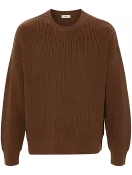SANDRO вязаный свитер, коричневый