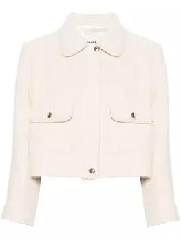 SANDRO жакет с тиснеными пуговицами, нейтральный цвет