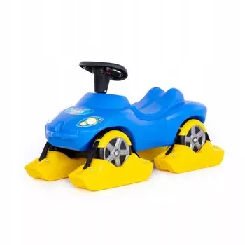 Сани-толкачи-толкачи 2 в 1 с сигналом, большой прочный автомобиль полиции Полесья Wader