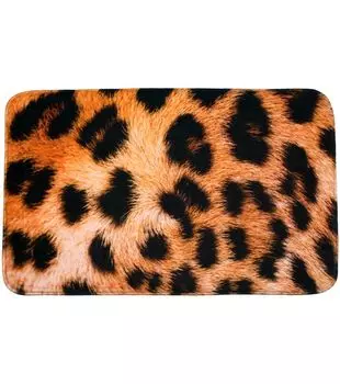 SANILO коврик для ванной под леопарда 50 x 80 см, коричневый